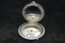 Vintage Antique Sterling Silver Gesch Enamel Made In Austria Compact