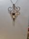 Vintage Artisan Made Sterling Silver And Amethyst Pendant Necklace Navajo