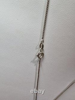 Vintage Artisan Made Sterling Silver And Amethyst Pendant Necklace Navajo