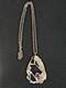 Vintage Custom Made Sterling Silver Necklace & Pendent with Amethyst Stone