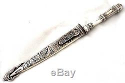 Vintage Elmo Inox Hand Made Sterling Silver and Stainless Steel Blade Knife