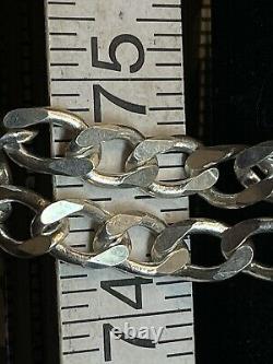 Vintage Estate Sterling Silver Curb Chain Made In Mexico 925