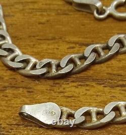 Vintage Fine Made in Italy 925 Solid Sterling Silver Necklace 18 inches Mariner
