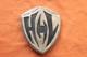 Vintage Hand Made Sterling Silver Letters Initials H&L Shield Belt Buckle
