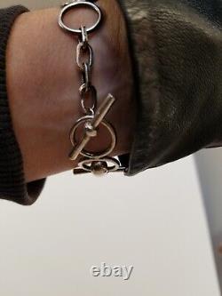 Vintage Hand-made Sterling Silver Bracelet. Horse Lovers! Very solid