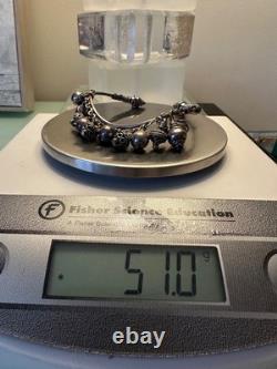 Vintage ILARIA 925 Sterling Silver Anklet Bracelet. 50 Grams. Made in Peru. See