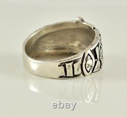 Vintage Inspired Masonic Ring 10.5 925 Sterling Silver Made in USA by a PM