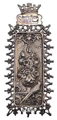 Vintage MEYERS Hand Made Creative Sterling Silver Jewish Wall Hanging Mezuzah