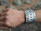 Vintage Navajo Cuff Bracelet Sterling Hand Made Signed Elvira Bill Jewelry