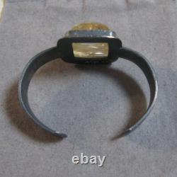 Vintage Nicholas Pietsch Rutile Quartz Custom Made Sterling Silver Bracelet