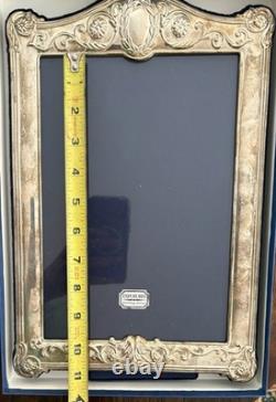 Vintage Ornate Large Sterling Silver Frame, Made In ENGLAND