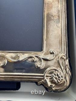 Vintage Ornate Large Sterling Silver Frame, Made In ENGLAND
