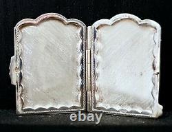 Vintage Peruvian Sterling Silver compact Double Picture Frame made by Ilaria