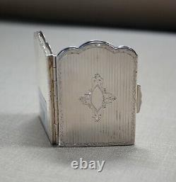 Vintage Peruvian Sterling Silver compact Double Picture Frame made by Ilaria