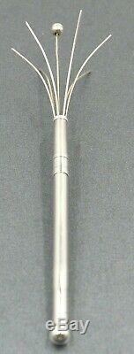 Vintage Retractable Swizzle Stick Sterling Silver Made in England