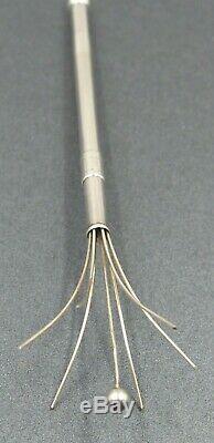 Vintage Retractable Swizzle Stick Sterling Silver Made in England