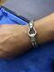 Vintage STS Sterling Silver Heavy Solid Double Weave Bracelet Made In Thailand