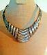 Vintage Sterling Mexican Made Collar Necklace Heavy 84.2 Grams