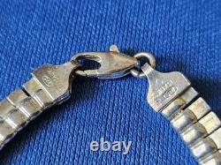 Vintage Sterling Silver. 925 Italian Fringe Necklace Italy Made Jewel