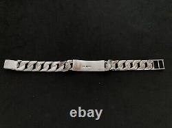 Vintage Sterling Silver Barke Effect Identity Bracelet Made in 1979