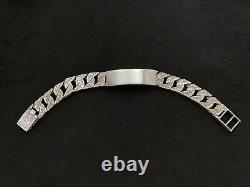 Vintage Sterling Silver Barke Effect Identity Bracelet Made in 1979