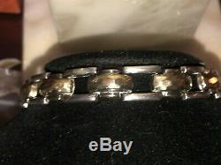 Vintage Sterling Silver Bracelet Designer Signed Elite Made In Italy