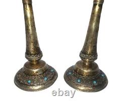 Vintage Sterling Silver Candlestick Holders Made in Israel 7