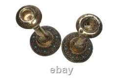 Vintage Sterling Silver Candlestick Holders Made in Israel 7