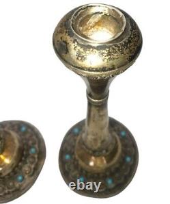 Vintage Sterling Silver Candlestick Holders Made in Israel 7