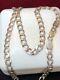 Vintage Sterling Silver Chain Curb Link Necklace Made Italy Designer Signed Ibb
