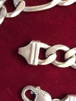 Vintage Sterling Silver Chain Made In Italy 102 Grams Signed