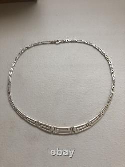 Vintage Sterling Silver Chain Necklace Made In Egypt 16.54g
