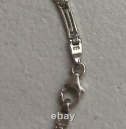 Vintage Sterling Silver Chain Necklace Made In Egypt 16.54g