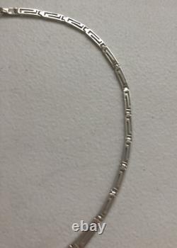 Vintage Sterling Silver Chain Necklace Made In Egypt 16.54g