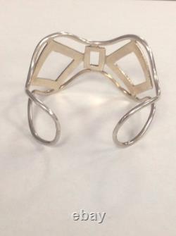Vintage Sterling Silver Cuff Bracelet Hand-made & Very Unique