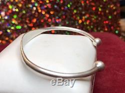 Vintage Sterling Silver Designer Signed Milor Bracelet Cuff Made In Italy