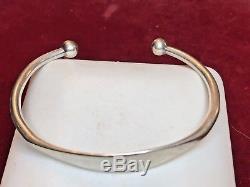 Vintage Sterling Silver Designer Signed Milor Bracelet Cuff Made In Italy