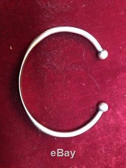 Vintage Sterling Silver Designer Signed Milor Bracelet Cuff Made In Italy