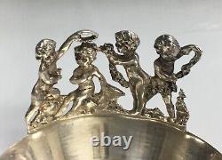 Vintage Sterling Silver Hand Made Small Cherub Nuts Bowl Salt Cellar