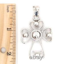 Vintage Sterling Silver Mexican Made Cross Religious Christian