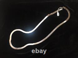 Vintage Sterling Silver chain. 925 snake made in canada 40 Grams