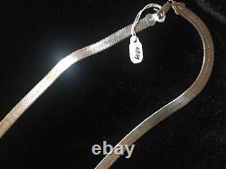 Vintage Sterling Silver chain. 925 snake made in canada 40 Grams