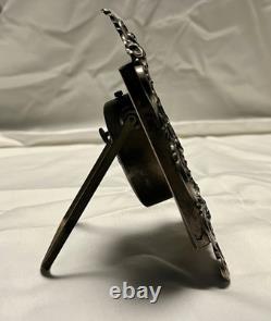 Vintage Swiss Made Cyma Winding Alarm Clock Encased by Gorham Sterling Silver