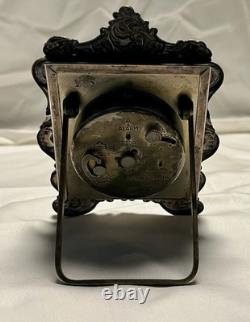 Vintage Swiss Made Cyma Winding Alarm Clock Encased by Gorham Sterling Silver