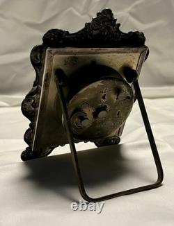 Vintage Swiss Made Cyma Winding Alarm Clock Encased by Gorham Sterling Silver