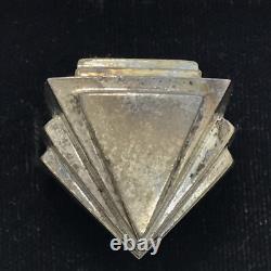 Vintage USA Made Sterling SIlver Unique Triangle Design Bold Look Ring sz 7 Vintage USA Made Sterling SIlver Unique Triangle Design Bold Look Ring sz 7