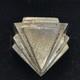 Vintage USA Made Sterling SIlver Unique Triangle Design Bold Look Ring sz 7
