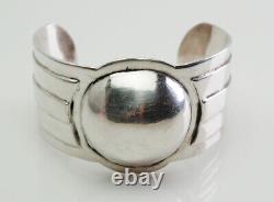 Vintage hand made Robin Kahn sterling silver modern cuff bracelet