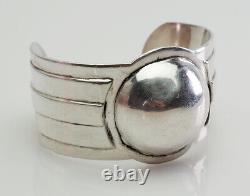 Vintage hand made Robin Kahn sterling silver modern cuff bracelet