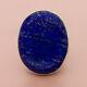 Vintage sterling silver hand made chunky lapis lazuli ring size 9